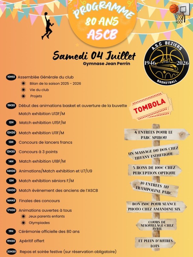 programme anniversaire